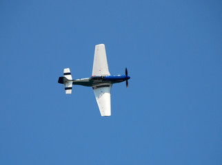 Wall Mural - ww2 fighter jet performing at air show