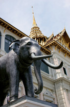 Elephant Statue At The Grand Palace In Bangkok, Th