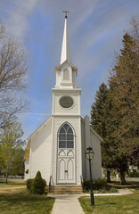 church with steeple