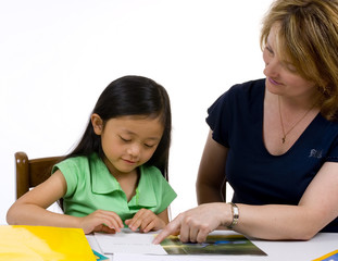 Wall Mural - reading and writing