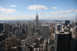 looking down manhattan