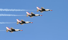 A Fighter Formation At An Air Show