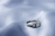 three diamond engagement ring
