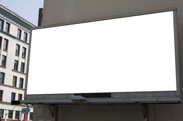 blank billboard ready for artwork