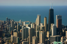 Chicago Aerial View, Hancock Center