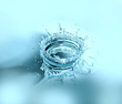 frozen water drop.