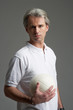 © Franz Pfluegl - portrait of sporty man and the ball