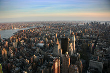 Aerial View Over East Lower Manhattan, New York