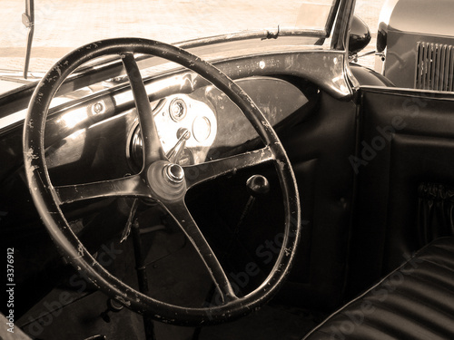 Vintage Car Interior Bilder Und Poster Retro Vintage