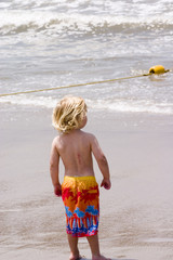 beach scene 2- young boy