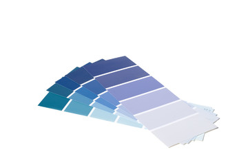 Wall Mural - paint swatches - blue