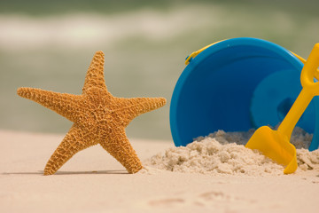 summer beach scene