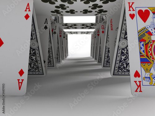 Fototapeta dla dzieci the card house