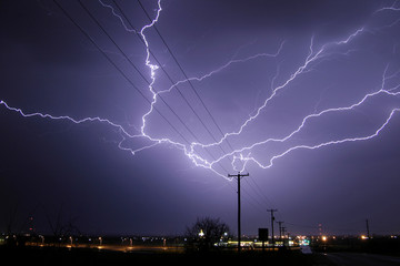 lightning thunderstorm clouds