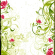 Leinwandbild Motiv floral background