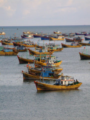 Poster - bateaux de peche, vietnam