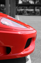 Nose Of Red Supercar