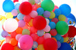 canvas print picture - viele bunte luftballons