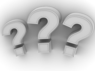 Poster -  Three signs on a question