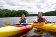 © Olga Lyubkin - Father and son enjoying kayaking