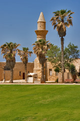 Poster - National park Caesarea on coast of Mediterranean sea 