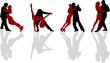 dance silhouettes