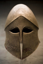 An Ancient Bronze Helmet