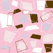 Retro styled squares in pink