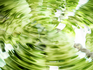 Bright abstract green water background