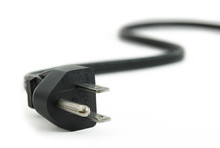 Power Plug - Close Up On Power Cord