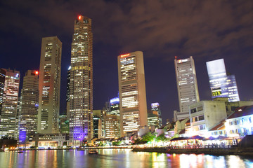 Lighting along the river