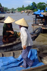 Wall Mural - Marche flottant, Delta du Mekong, Vietnam