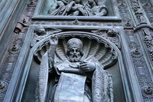 Fragment Of Door Cathedral Of Saint Isaac , Saint-Petersburg