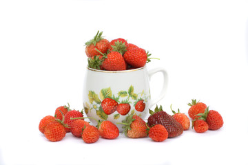 Canvas Print - strawberries in the pot 