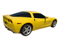 Yellow Sports Car Isolated On A White.