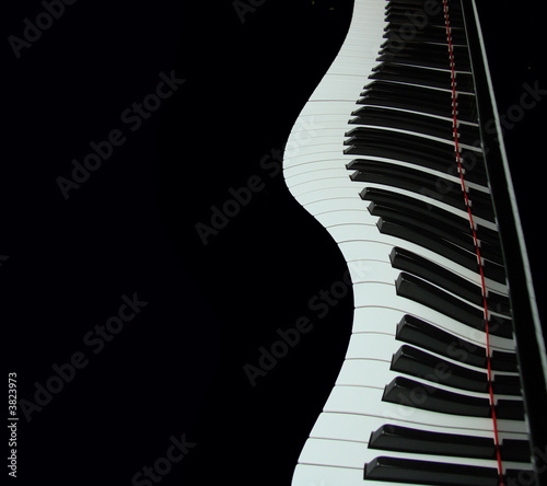 Plakaty fortepian  zakrzywiona-klawiatura