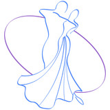 Fototapeta Tulipany - Dance Couple Logo Transparent