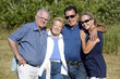 © Zdenka Darula - happy two older couples posing in the summer