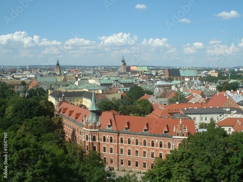 Plakat na zamówienie Cracovie vu du ciel