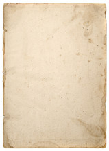 Old Tattered Textured Paper, Art Antique Background