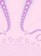 Pink floral fractal background