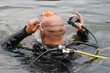 scuba diver before diving