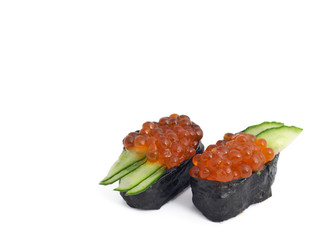 Wall Mural - Ikura (salmon roe) Nigiri Sushi