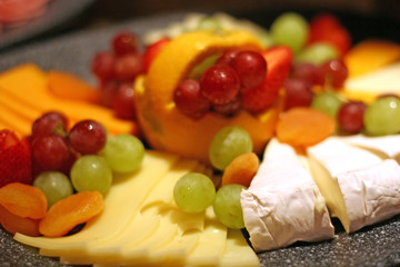 Wall Mural - Brie Swiss and Fruit