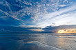 Leinwandbild Motiv Beautiful sunset on the beach