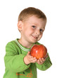 The kid with an apple(4)