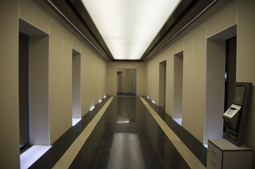 Passenger lift's hall of residency building  