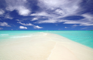 Poster - Strand mit Landzunge