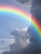 Leinwandbild Motiv rainbow clouds