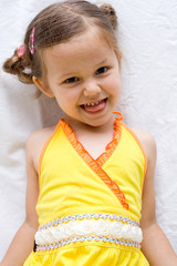 girl in yellow dress